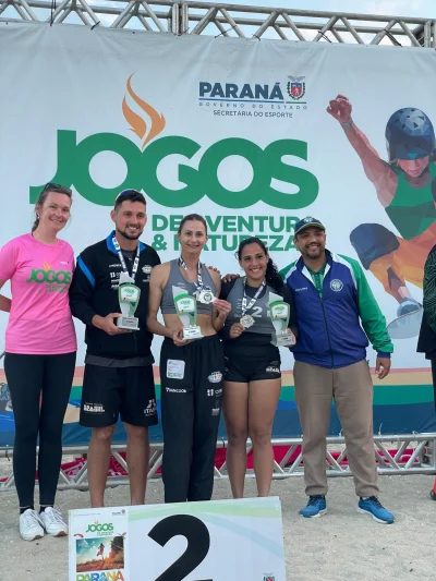 ATLETA DUOVIZINHENSE ESTREIA E BRILHA NO CAMPEONATO PARANAENSE DE VLEI DE PRAIA