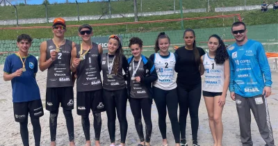 DUOVIZINHENSES VOAM ALTO NA AREIA E MIRAM NA FASE ESTADUAL DOS JOGOS ESCOLARES