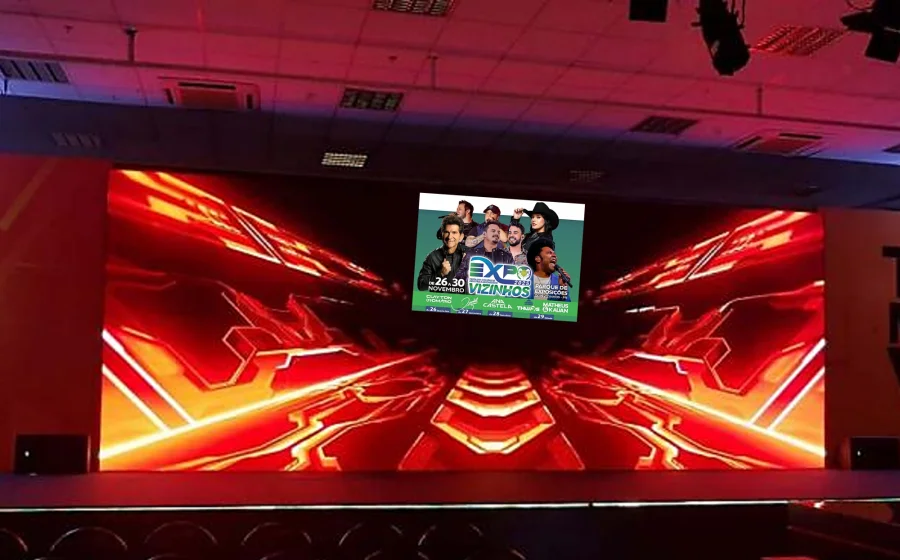 TELES DE LED VO LEVAR OS SHOWS DA EXPOVIZINHOS A TODOS OS CANTOS DO PARQUE