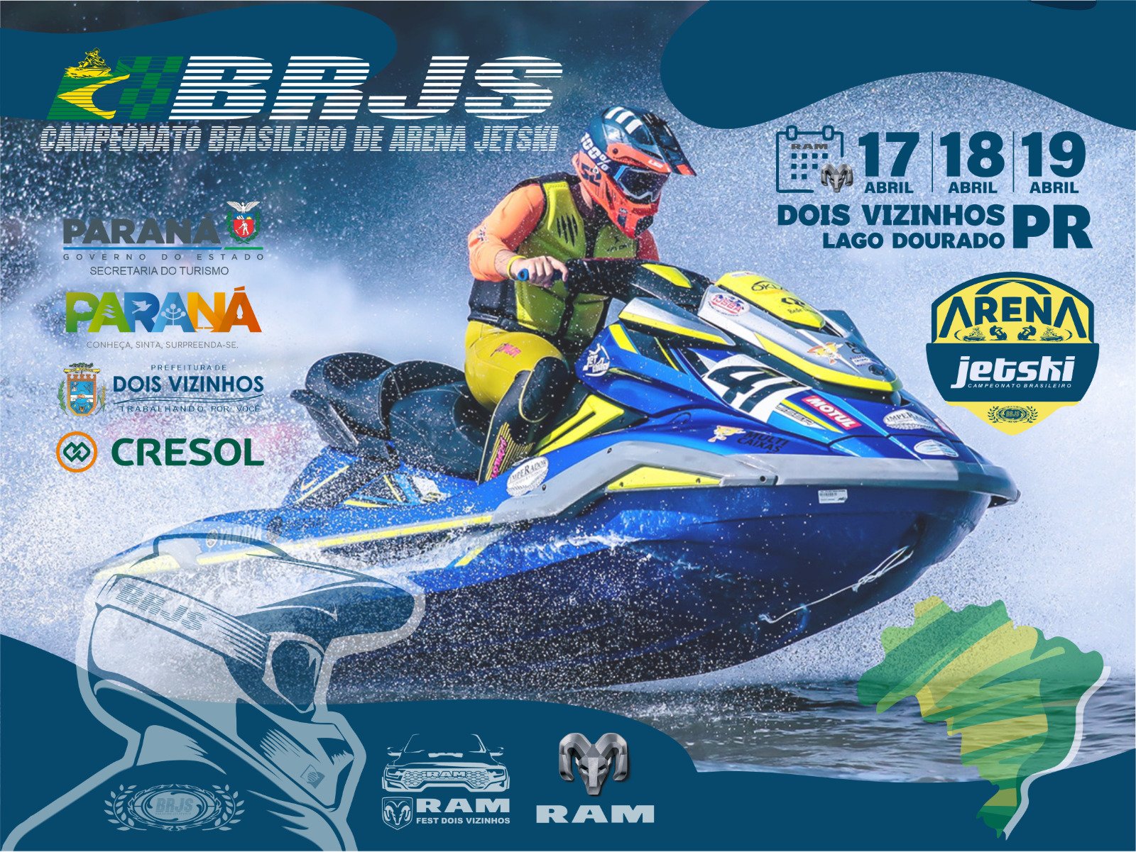 DOIS VIZINHOS ENTRA NO CIRCUITO NACIONAL E RECEBE ETAPA DO CAMPEONATO BRASILEIRO DE JET-SKI