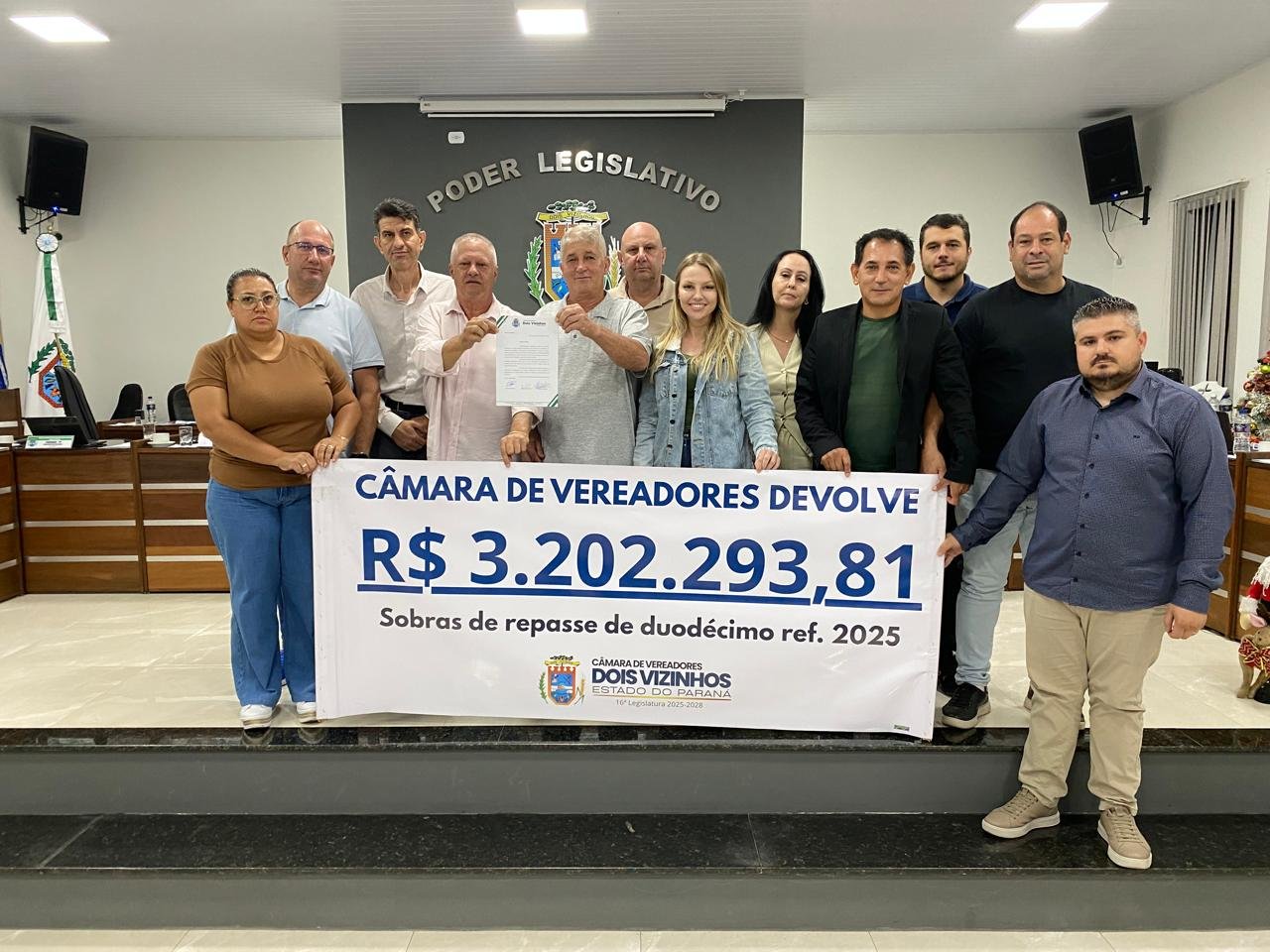 MAIS DE R$ 3,2 MILH�ES VOLTAM AOS COFRES DO MUNIC�PIO EM GESTO HIST�RICO DE RESPONSABILIDADE FISCAL