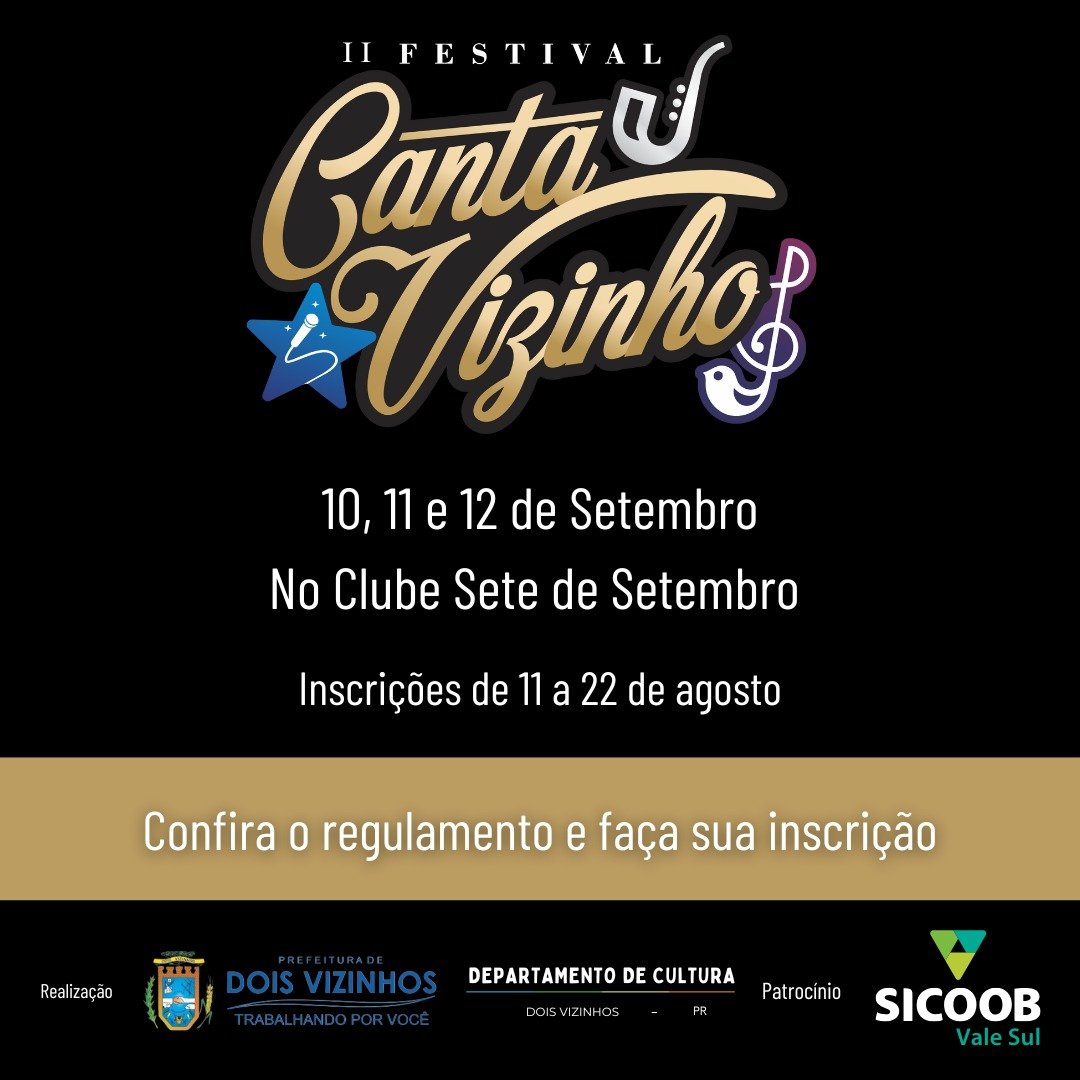 VEM A O BRILHO E A EMOO DO III CANTAVIZINHO