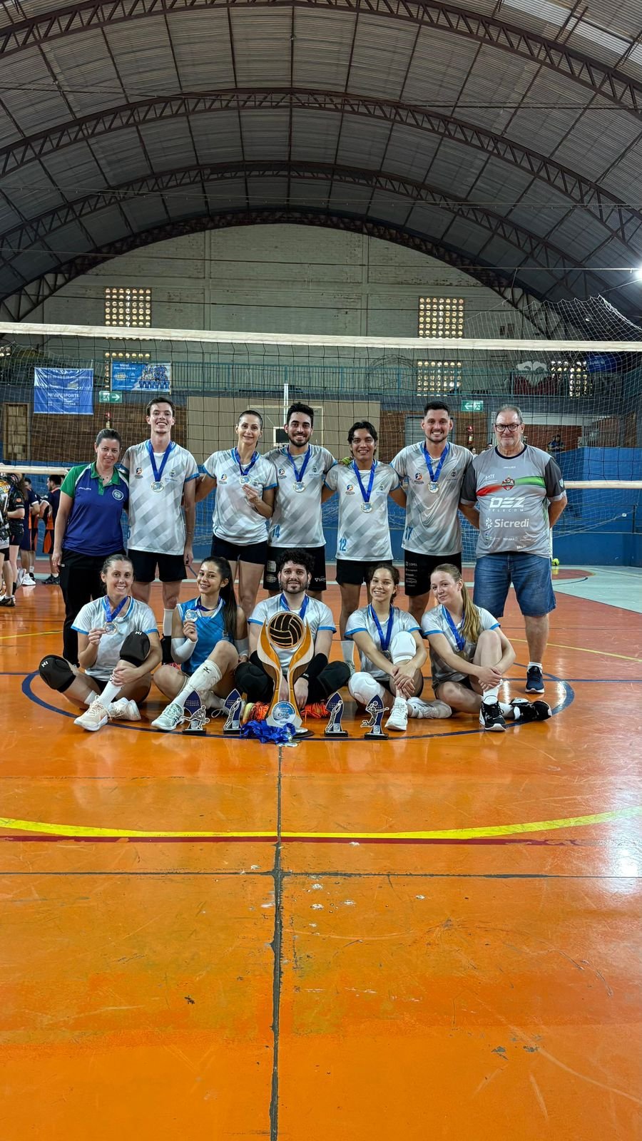 ITLIA CONQUISTA O TTULO DO 1 CAMPEONATO DE VOLEIBOL MISTO DE DOIS VIZINHOS