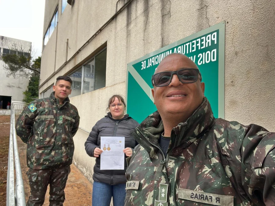1 TENENTE DO PRM DE CASCAVEL REALIZA VISITA TCNICA  JUNTA DE SERVIO MILITAR DE DOIS VIZINHOS