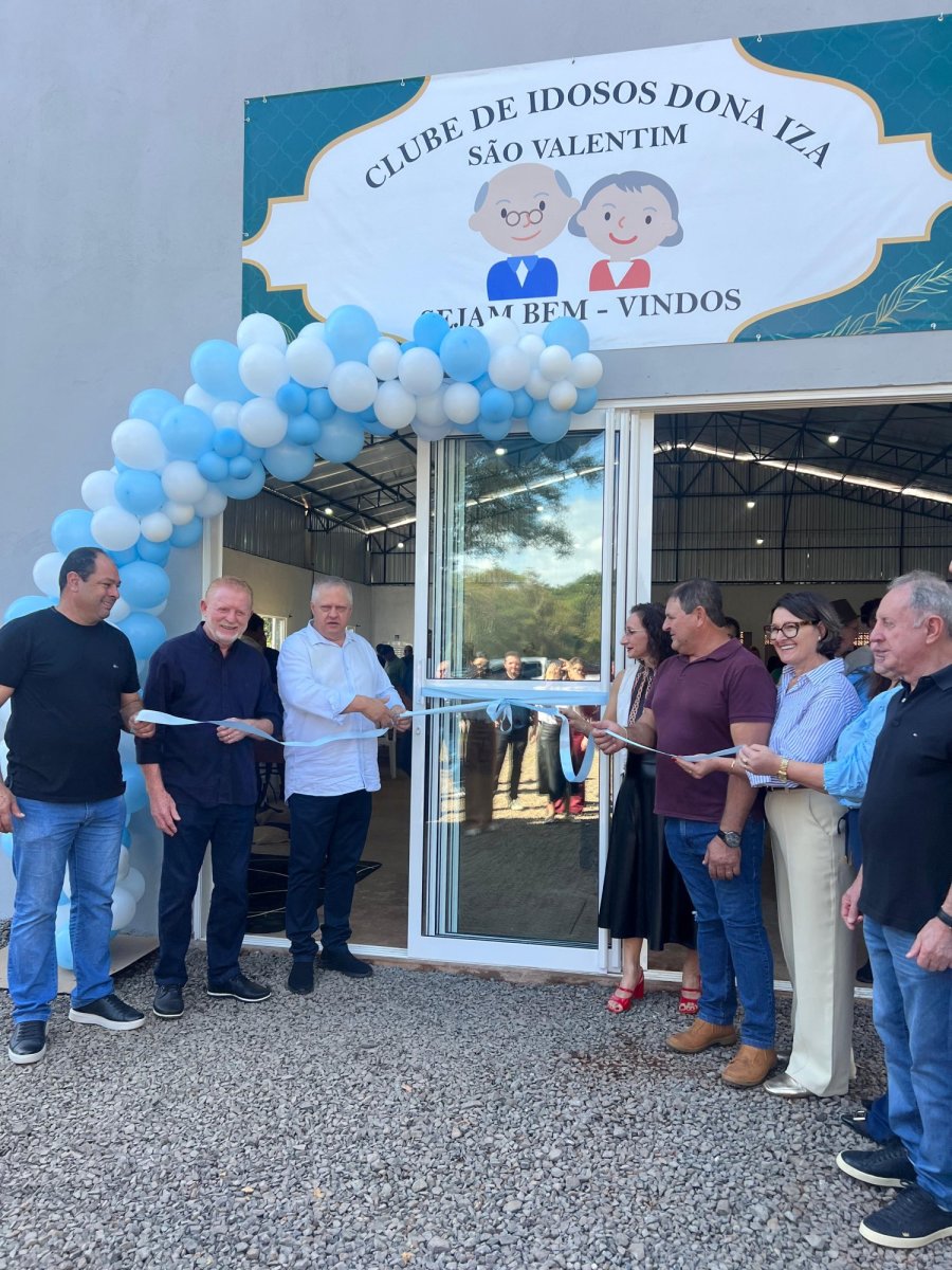 NOVA SEDE DO CLUBE DE IDOSOS �DONA IZA� � INAUGURADA EM S�O VALENTIM