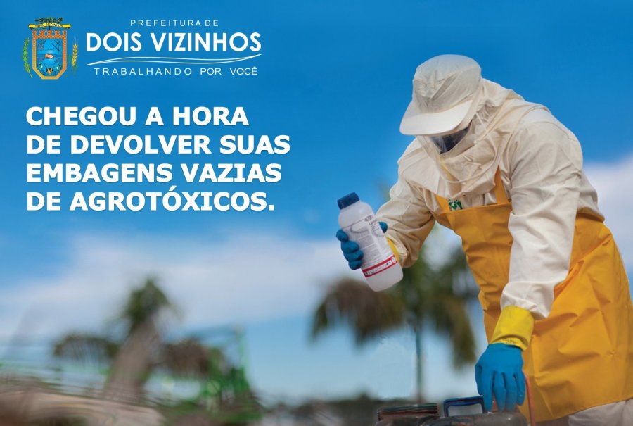 CAMPANHA DE COLETA DE EMBALAGENS DE AGROT�XICOS COME�A NA PR�XIMA SEMANA