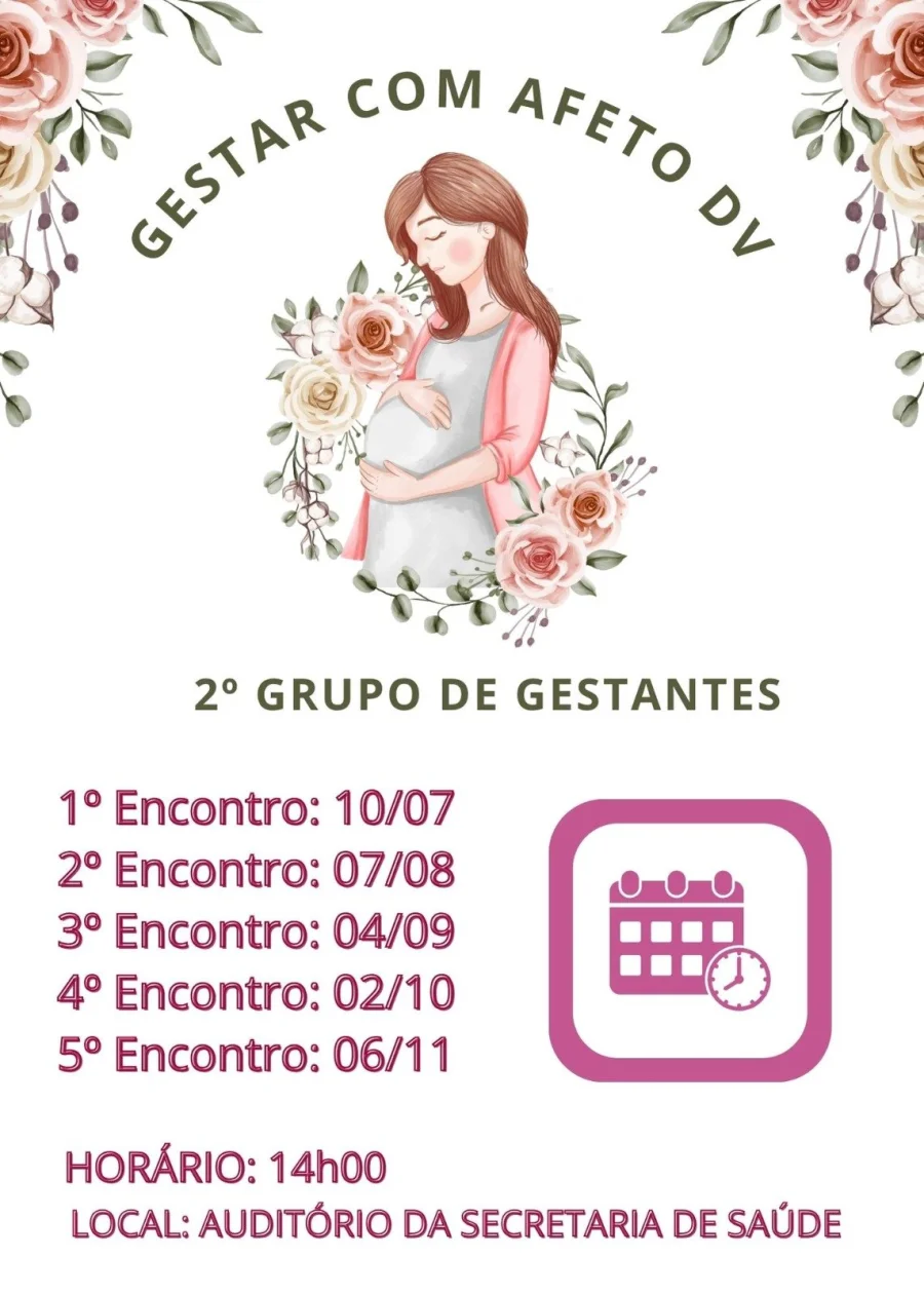 PROGRAMA PARA GESTANTES GESTAR COM AFETO EST EM ANDAMENTO