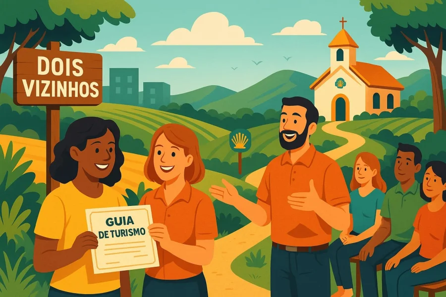 DOIS VIZINHOS INVESTE EM GENTE PARA RECEBER O MUNDO