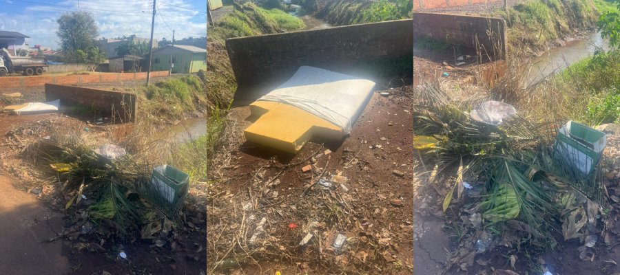 DESCARTE IRREGULAR DE LIXO AMEA�A RIOS E COMUNIDADE DO BAIRRO SAGRADA FAM�LIA