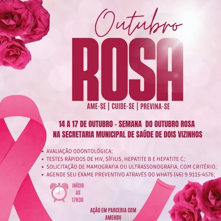 SEMANA DO OUTUBRO ROSA TEM AES ESPECIAIS NA SECRETARIA DE SADE
