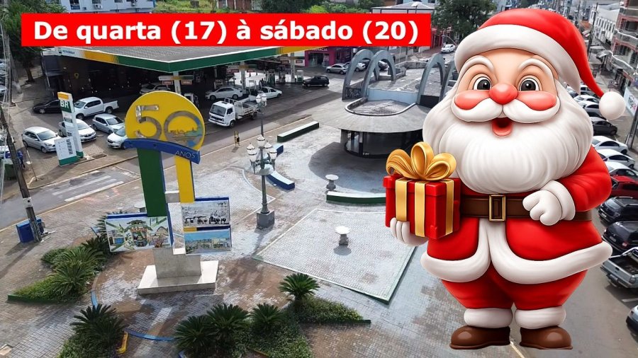 PAPAI NOEL FAZ TEMPORADA ESPECIAL NA PRA�A DA AMIZADE