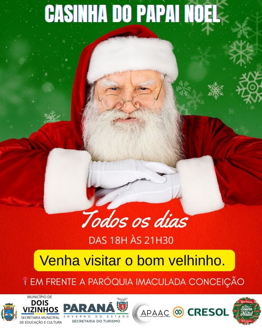PAPAI NOEL EST� EM CASA ESPERANDO POR VOC�!