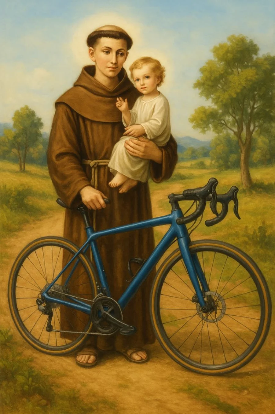 CICLISTAS DE DOIS VIZINHOS E SANTO ANTNIO DO SUDOESTE REALIZAM ENCONTRO HISTRICO COM TROCA DE IMAGENS DE SANTO ANTNIO