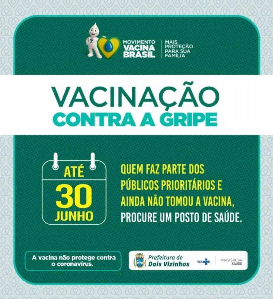 Prorrogao da Campanha Nacional de Vacinao Contra a Influenza