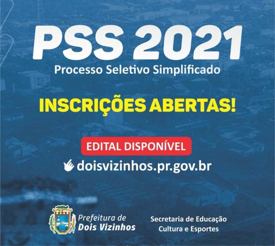 Secretaria Municipal de Educao de Dois Vizinhos, Abre Inscries para o Pss