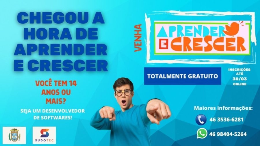 Inscri��es para o Projeto Aprender e Crescer