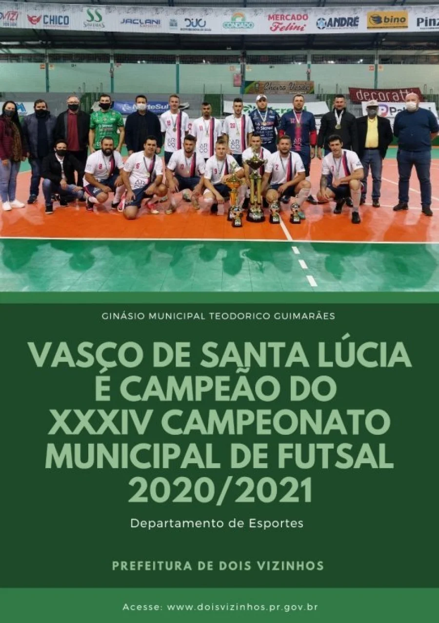 Vasco de Santa Lcia  Campeo Municipal de Futsal 2020/2021.