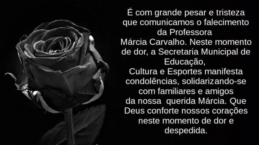 Prefeito Decreta Luto Oficial de Trs Dias Pela Morte de Professora