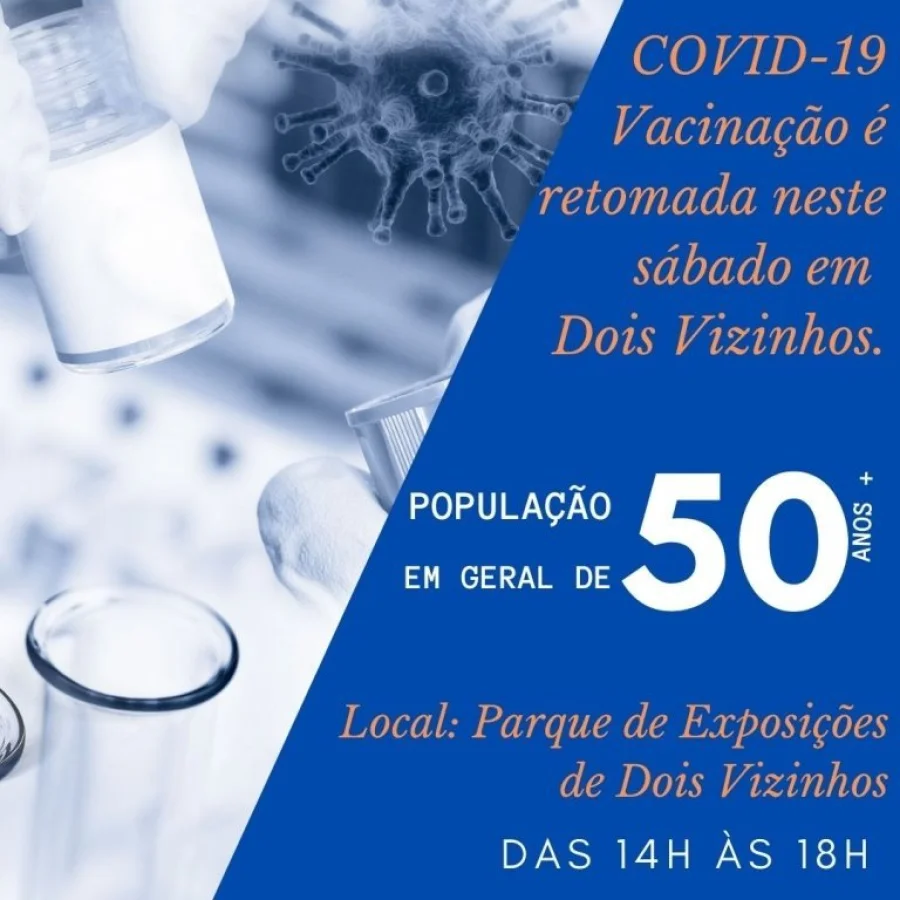 Covid-19: Vacinao  Retomada e Idade Cai para 52 Anos Acima.