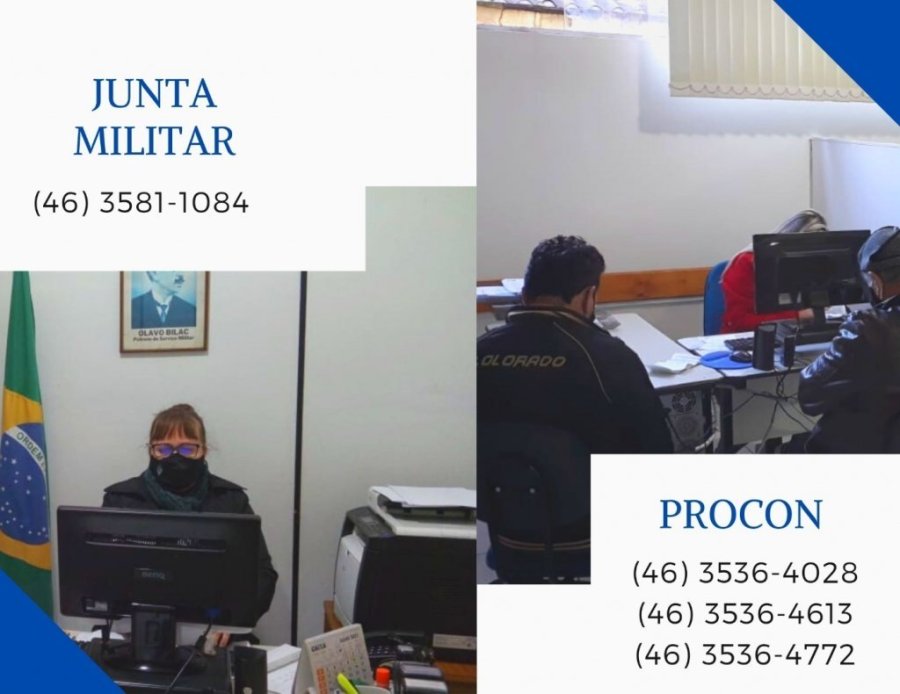 Procon e 275�/junta de Servi�o Militar Com Novo Endere�o S�o �rg�os de Colabora��o Com o Munic�pio