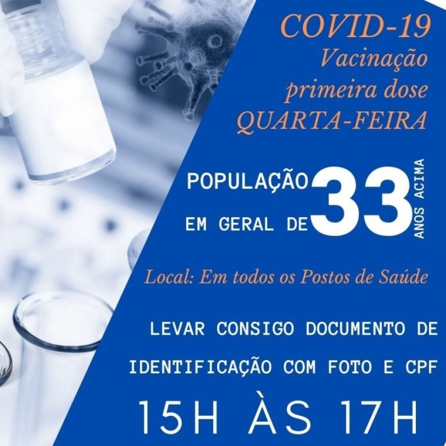 Aten��o Comunidade - Vacina��o Contra a Covid-19
