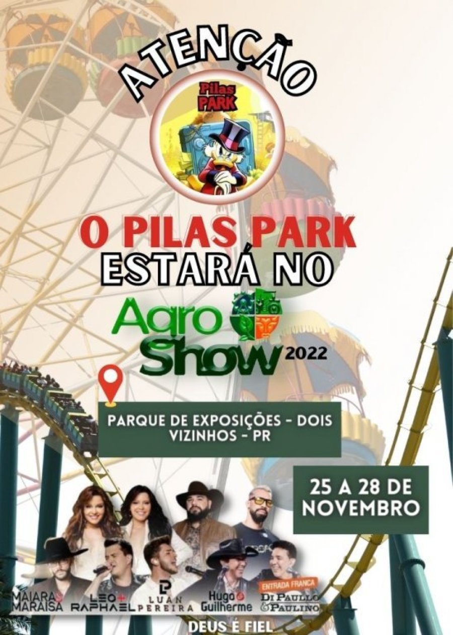Parque de Divers�es do Agroshow Ter� Mais de 15 Atra��es Imperd�veis.