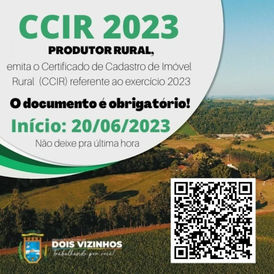Emisso da Ccir/incra J Est Disponvel e Vencimento  para Dia 19 de Julho