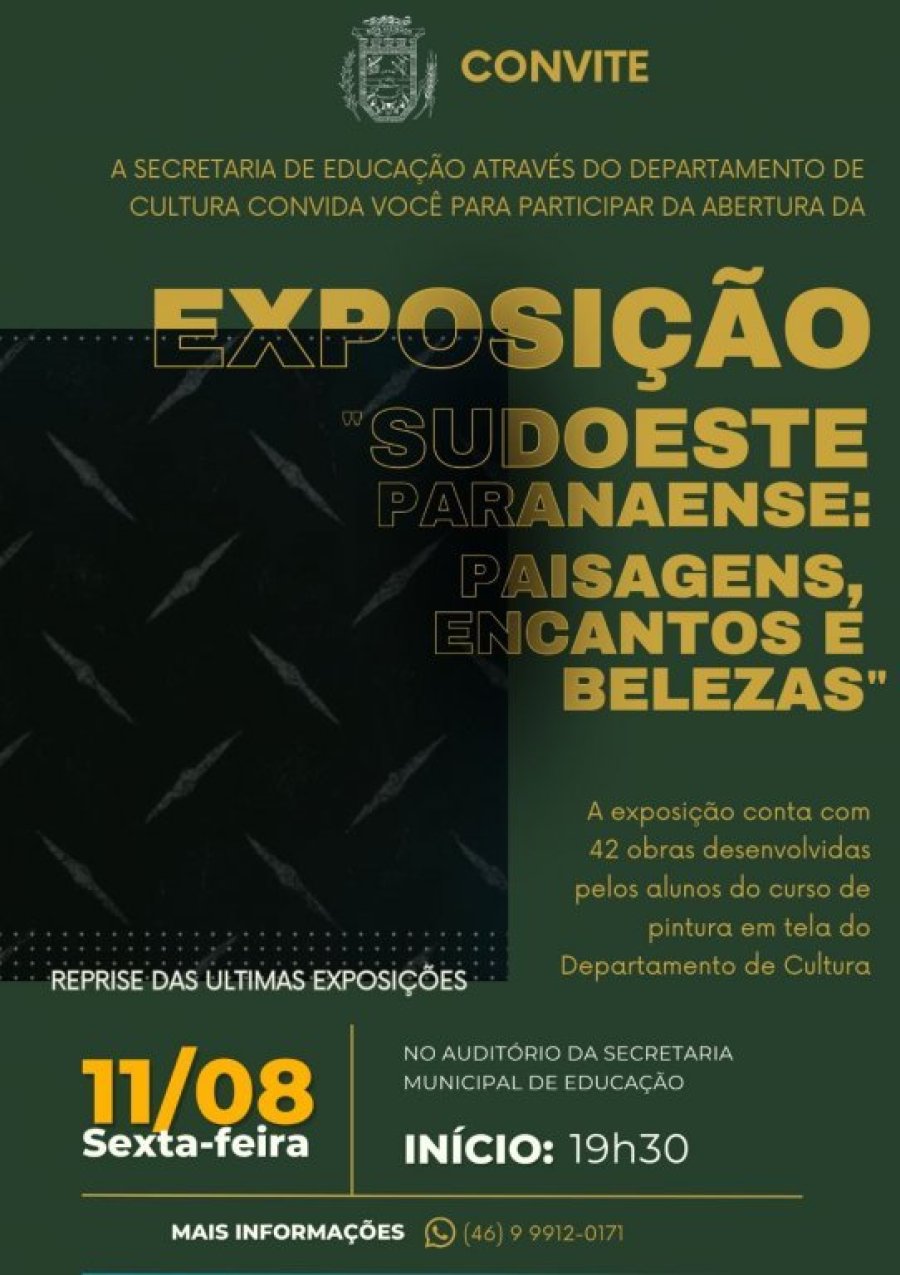 Departamento de Cultura Realiza Mais Uma Exposi��o de Quadros