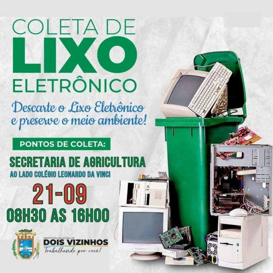 Secretaria de Agricultura Ir Promover a 2 Edio para Descarte de Lixo Eletrnico no Ano de 2023