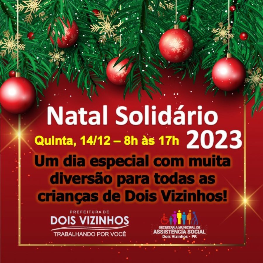 Natal Solid�rio 2024 Ser� Mais Um Dia de Amor e Solidariedade
