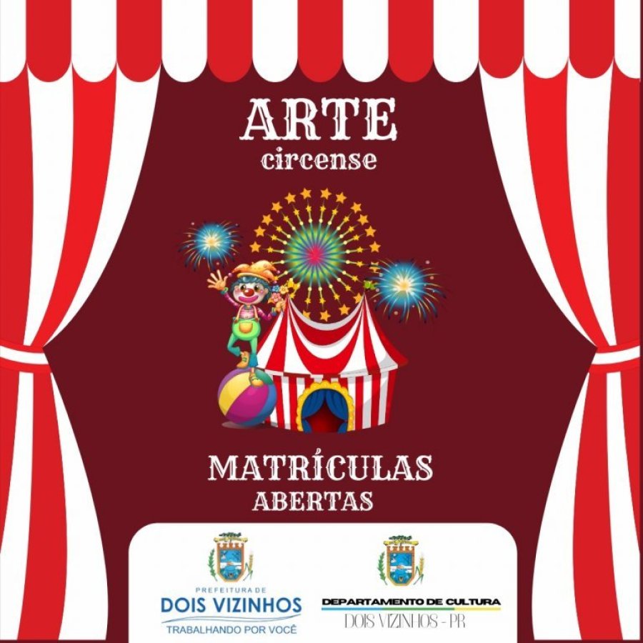 Matr�culas Abertas para a Oficina de Arte Circense
