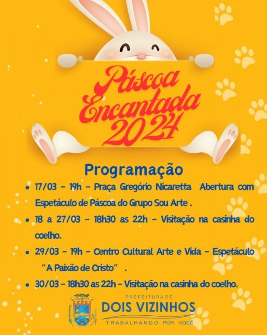 Programa��o da P�scoa Encantada 2024