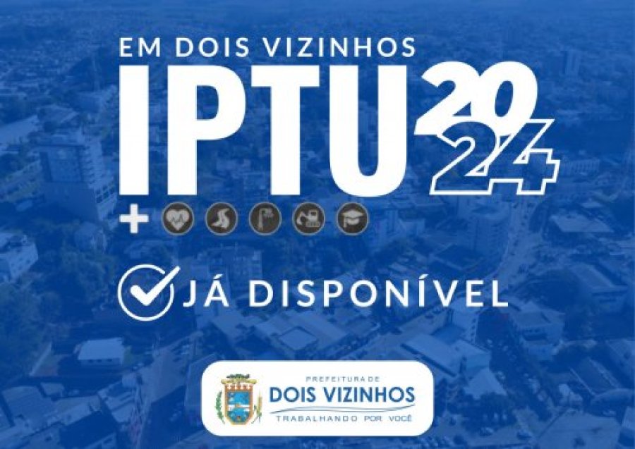 PRAZO PARA PAGAMENTO DO IPTU ENCERRA NESTA SEXTA-FEIRA