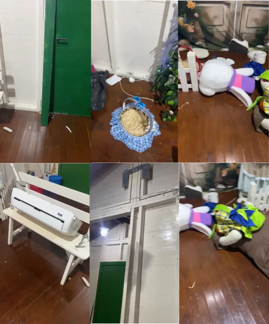 CASINHA DO COELHO  VANDALIZADA EM DOIS VIZINHOS APS ABERTURA DA PSCOA ENCANTADA