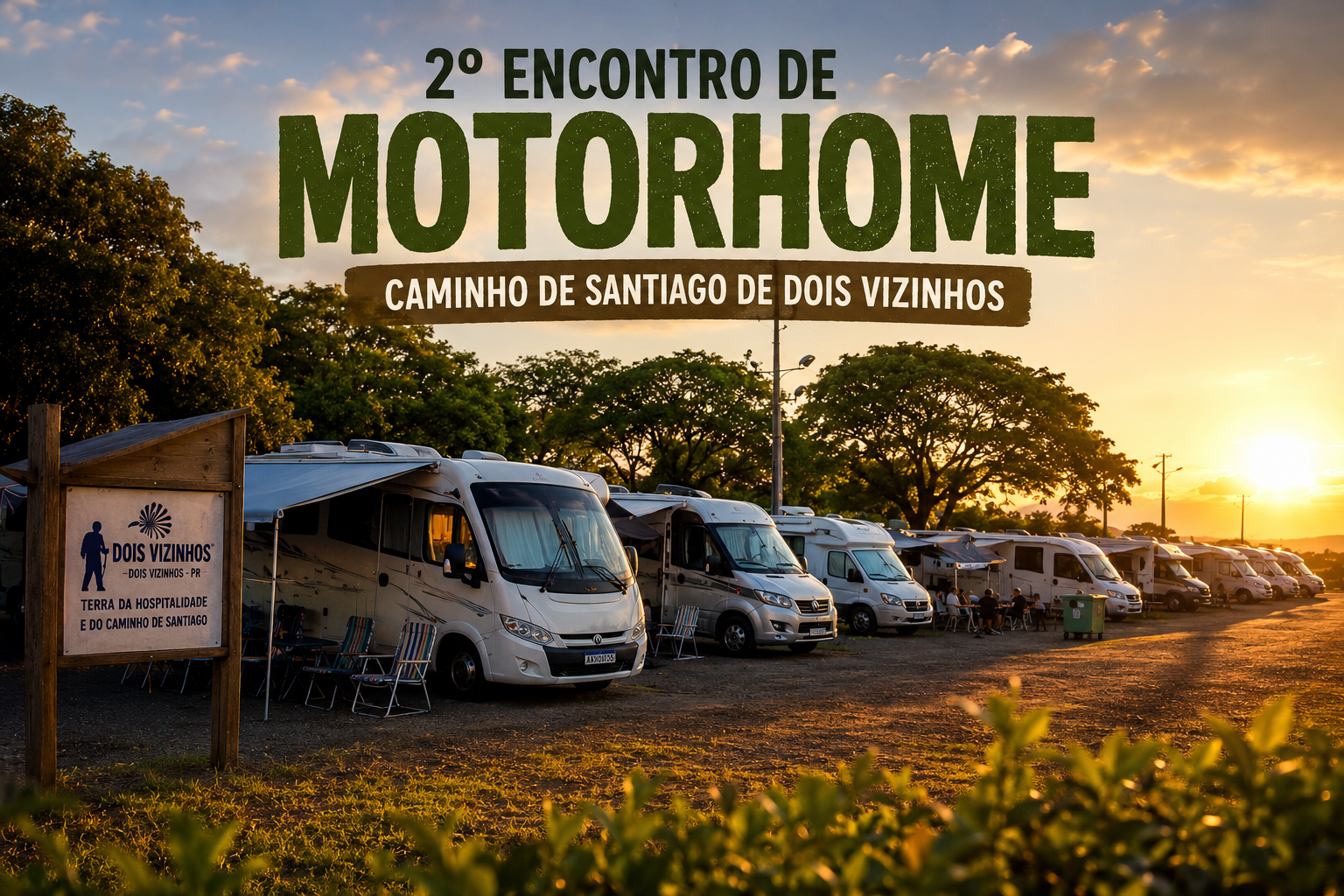 DOIS VIZINHOS SE PREPARA PARA RECEBER O 2� ENCONTRO DE MOTORHOME CAMINHO DE SANTIAGO