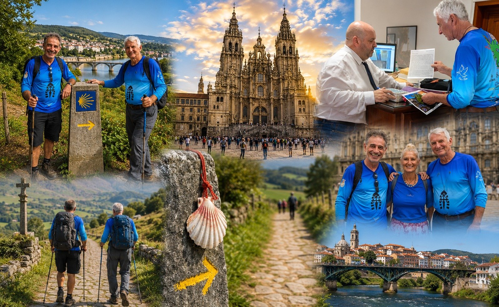 DOIS VIZINHOS CRUZA O ATL�NTICO E LEVA SEUS SONHOS A SANTIAGO E AO VATICANO