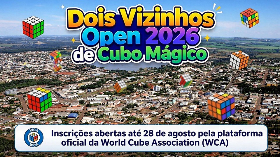 DOIS VIZINHOS OPEN DE CUBO M�GICO ENTRA NA CONTAGEM REGRESSIVA