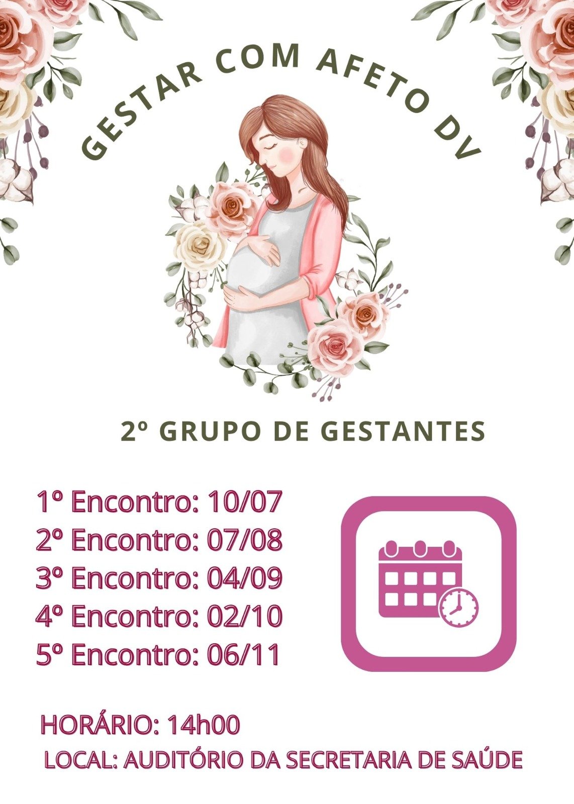 PROGRAMA PARA GESTANTES GESTAR COM AFETO ESTÁ EM ANDAMENTO