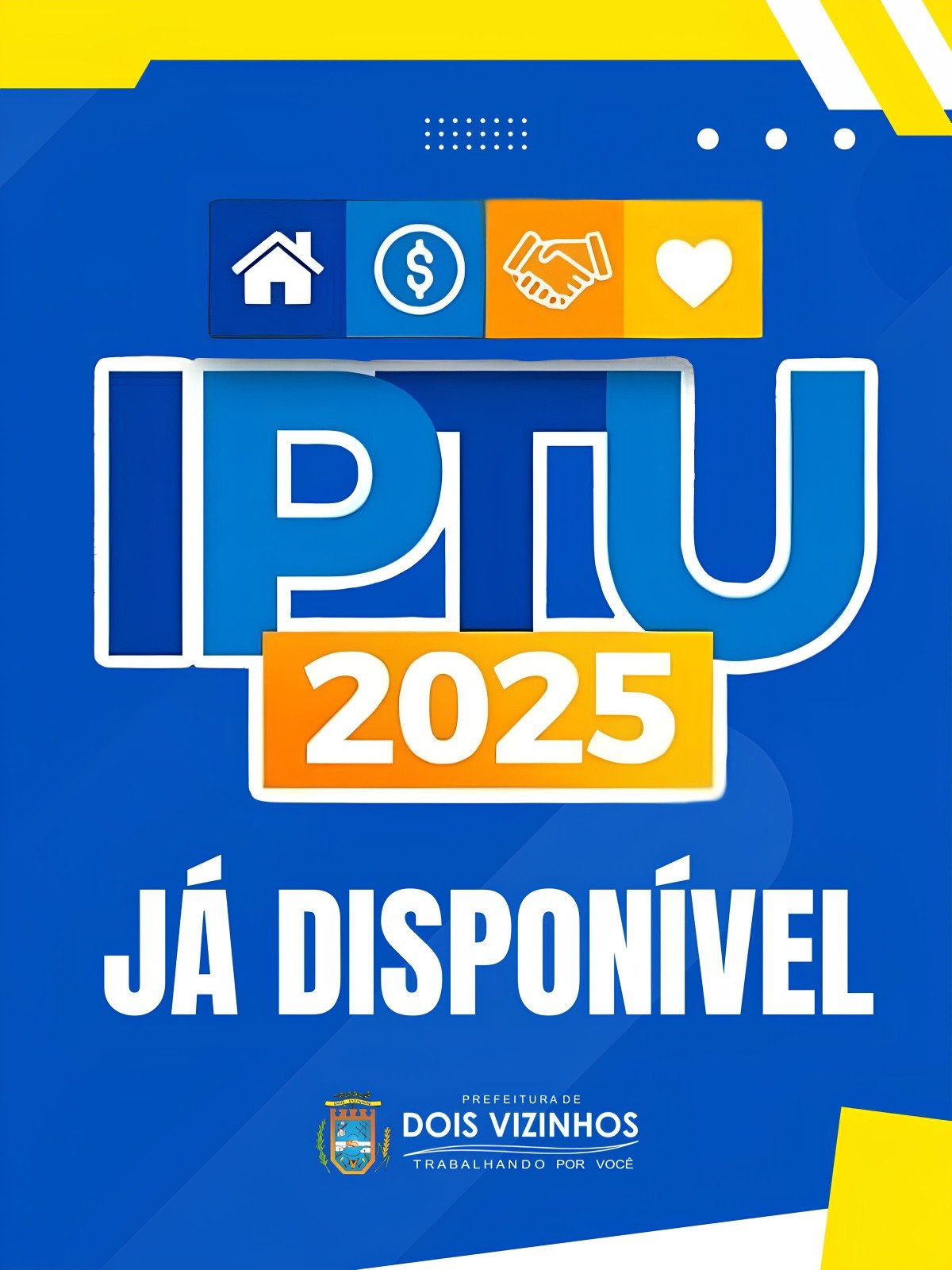 CARNÊS DO IPTU 2025 JÁ ESTÃO DISPONÍVEIS E PREFEITURA ORIENTA SOBRE FACILIDADES NO PAGAMENTO