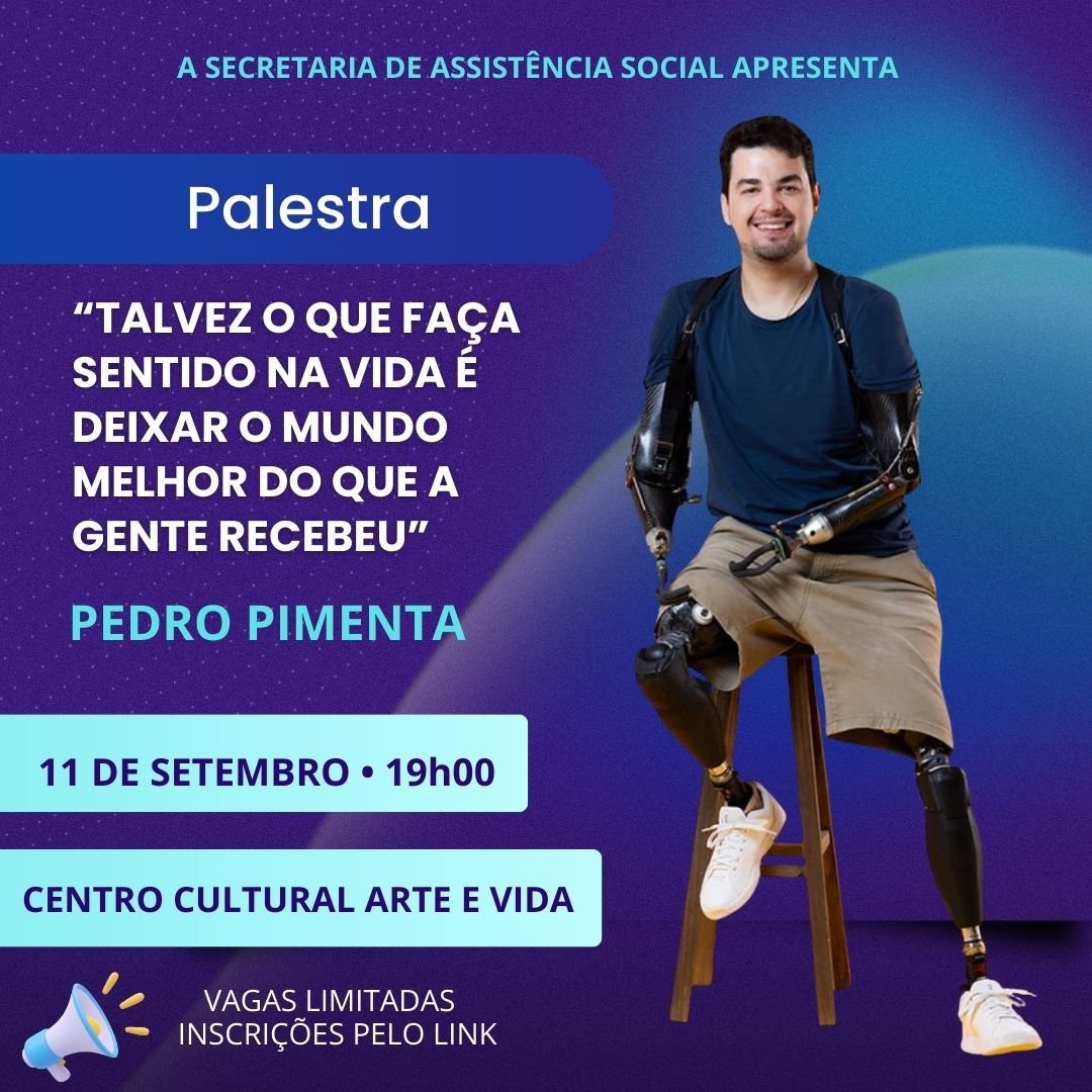 DOIS VIZINHOS RECEBER PALESTRA INSPIRADORA COM PEDRO PIMENTA