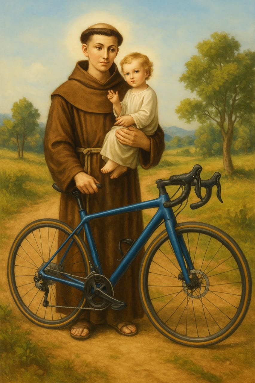 CICLISTAS DE DOIS VIZINHOS E SANTO ANTÔNIO DO SUDOESTE REALIZAM ENCONTRO HISTÓRICO COM TROCA DE IMAGENS DE SANTO ANTÔNIO
