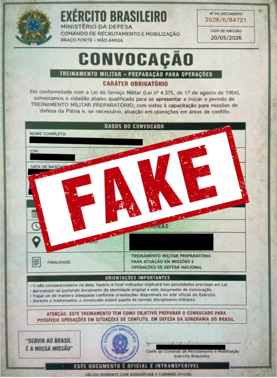 ALERTA: JUNTA MILITAR ORIENTA JOVENS SOBRE TENTATIVA DE GOLPE COM CONVOCA��ES FALSAS