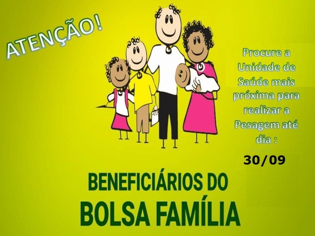 Aviso Importante - Pesagem Bolsa Famlia.