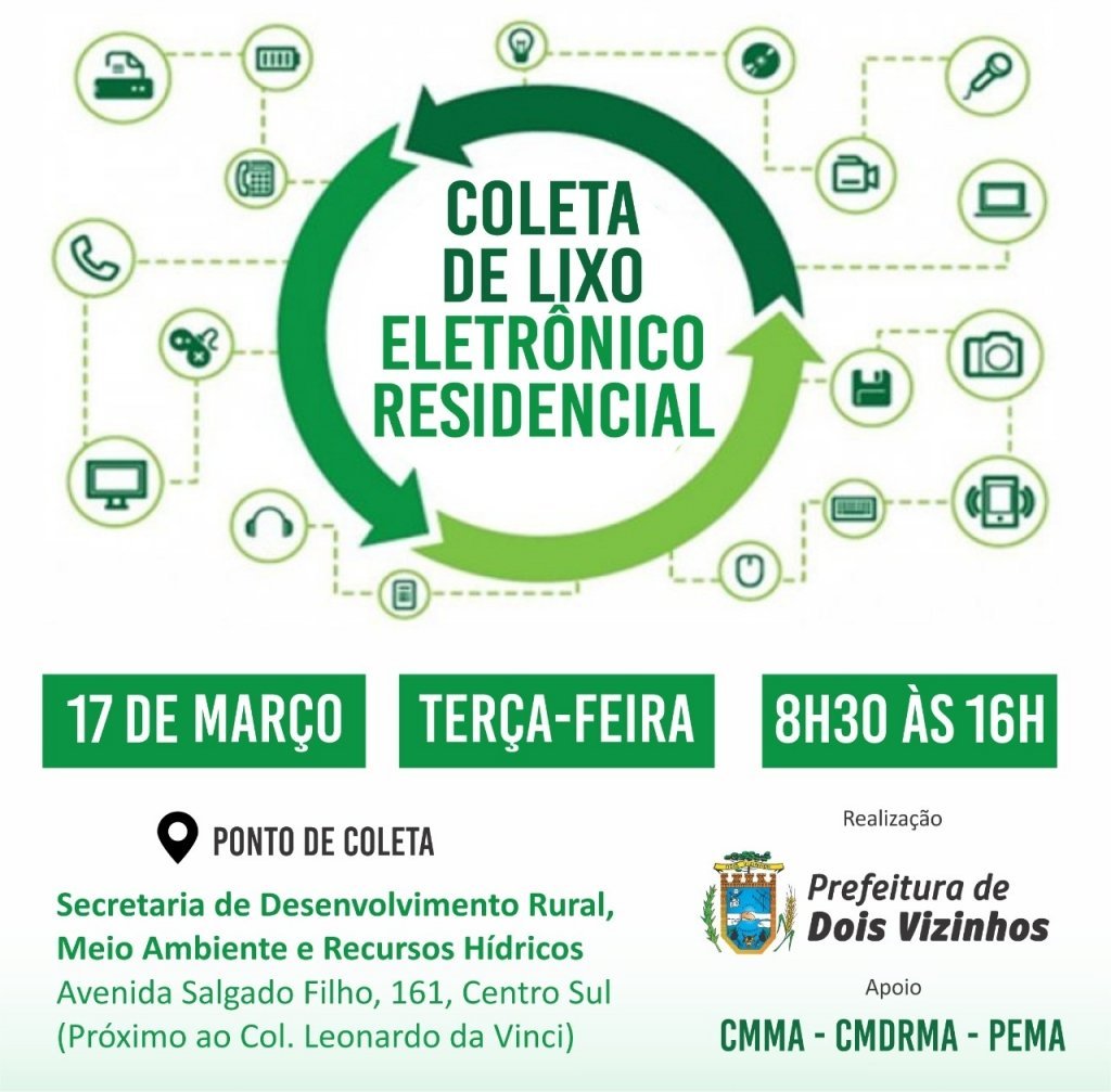 Coleta de Lixo Eletrnico Residencial Acontecer Dia 17 de Maro