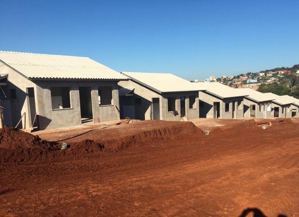 Construo das Casas no Margarida Galvan Est Em Fase Adiantada