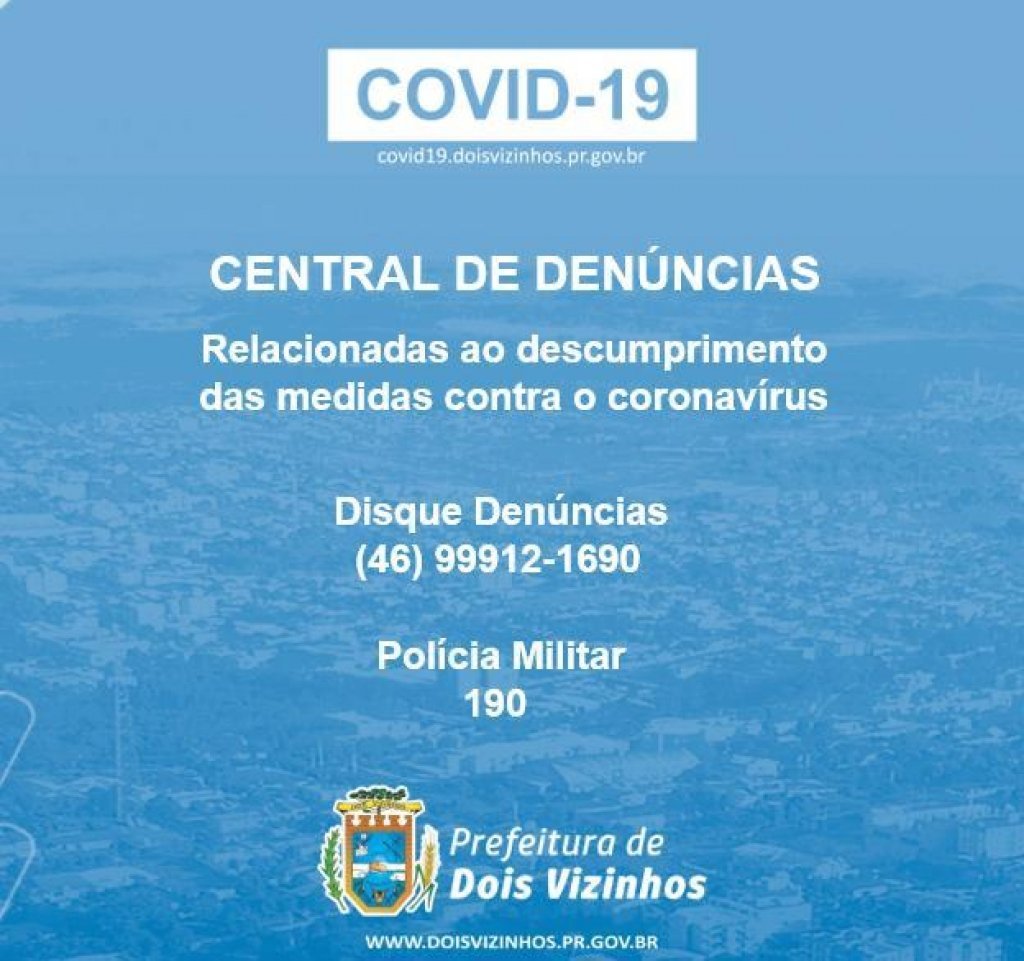 Disque Denncia para o Covid-19