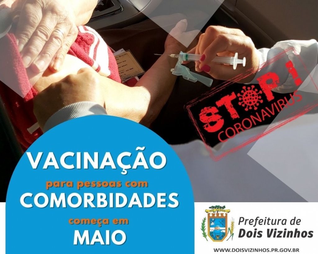 Vacinao para Pessoas Com Comorbidades Comea Em Maio.