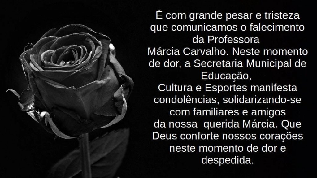 Prefeito Decreta Luto Oficial de Trs Dias Pela Morte de Professora