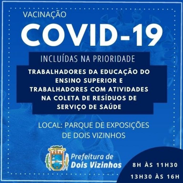 Covid-19: Novos Grupos So Incluidos Como Prioridade na Imunizao