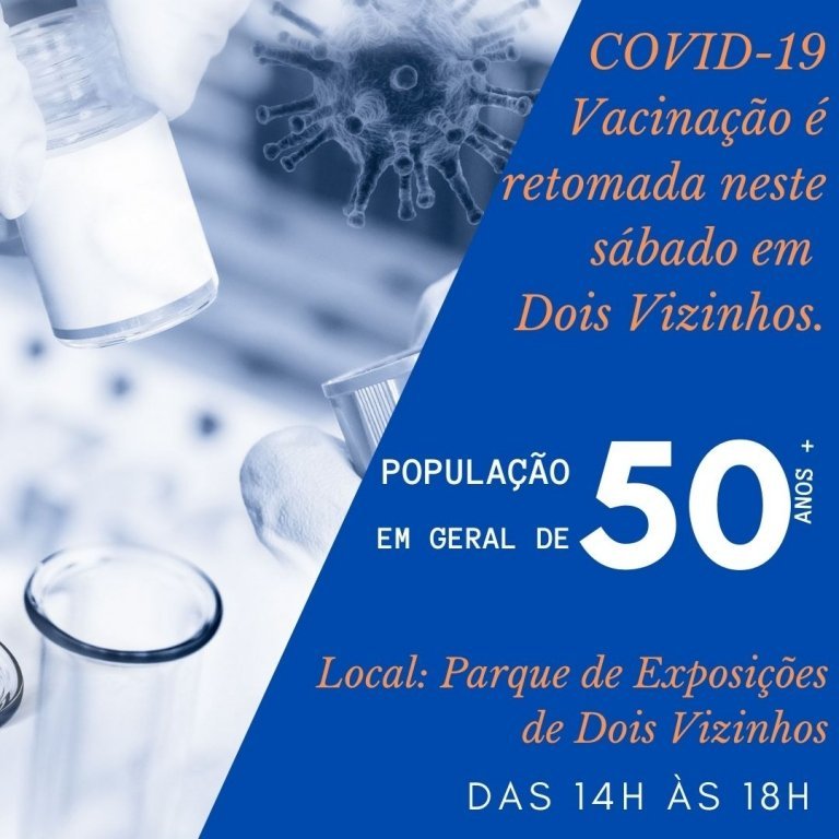 Covid-19: Vacinao  Retomada e Idade Cai para 52 Anos Acima.